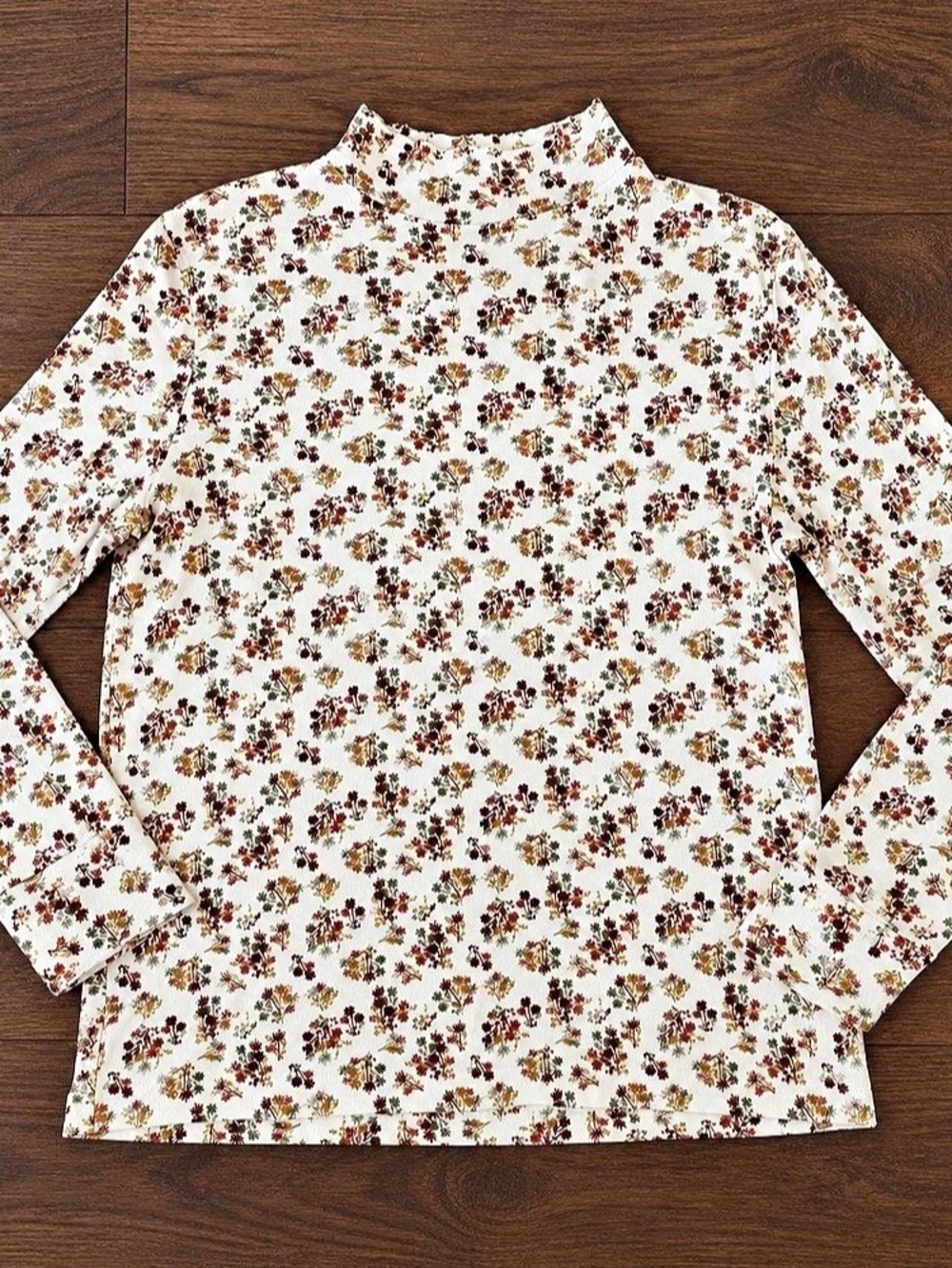 Vintage Speculation Floral Mockneck Shirt - Size Small